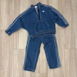 Adidas Indigo Denim Tracksuit